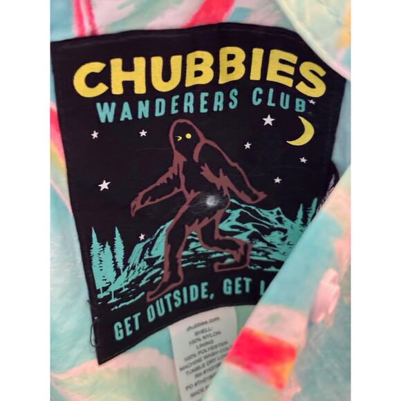 EUC! CHUBBIES Pullover Reversible Jacket Sherpa & 90s Graphics Pockets XXL - Picture 14 of 14